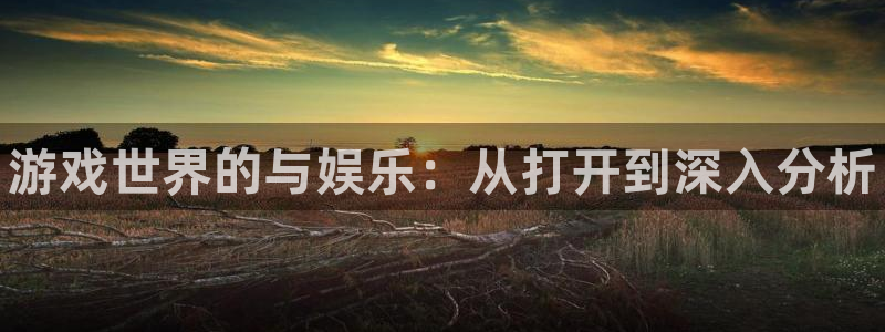 蓝冠娱乐测速：游戏世界的与娱乐：从打开到深入分析